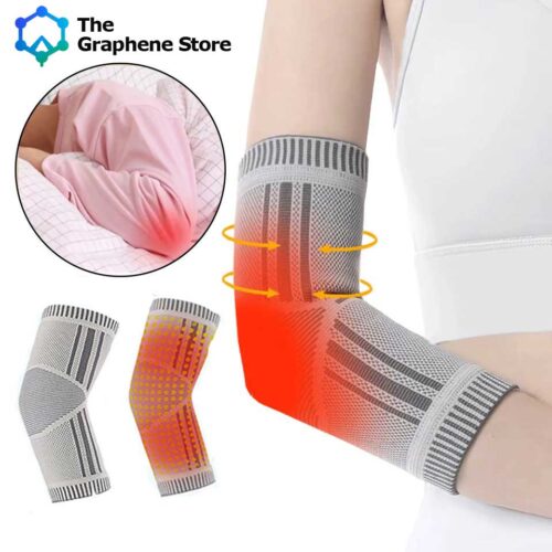 Graphene heating elbow sleeve providing targeted warmth and joint support